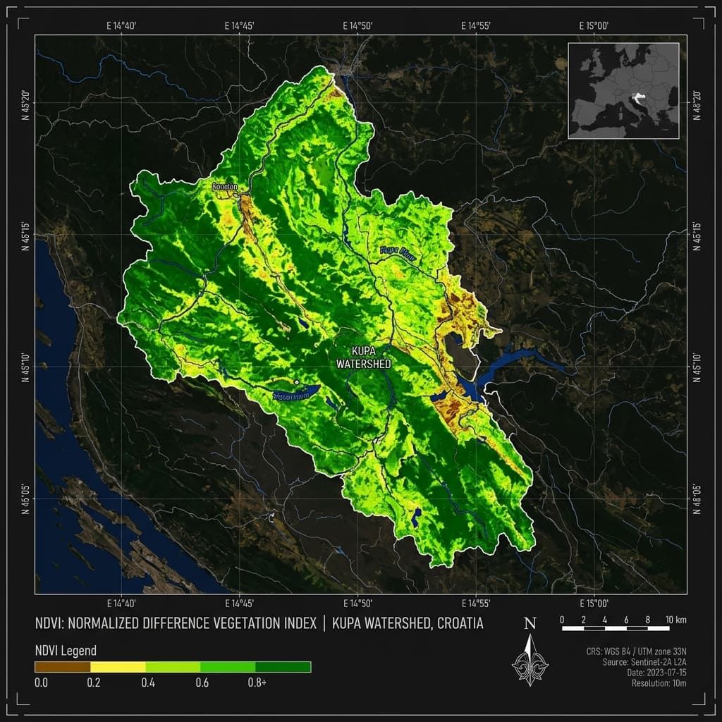 NDVI Vegetation Index Map